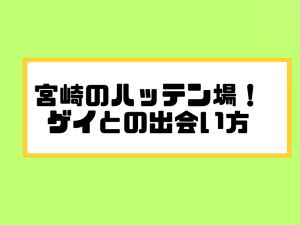 ハッテン 宮崎|宮崎県のハッテン場情報｜ゲイビー